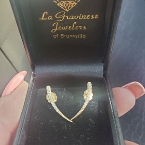 Earrings Gold and diamonds